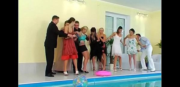  Group of lesbian babes seeking fun having a lustful fuckfest